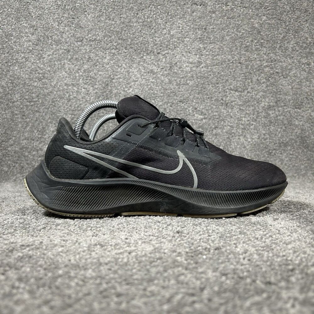 Nike Mens Air Zoom Pegasus 38 DJ0958-991 Men’s Size 9 Black Running Shoes Used